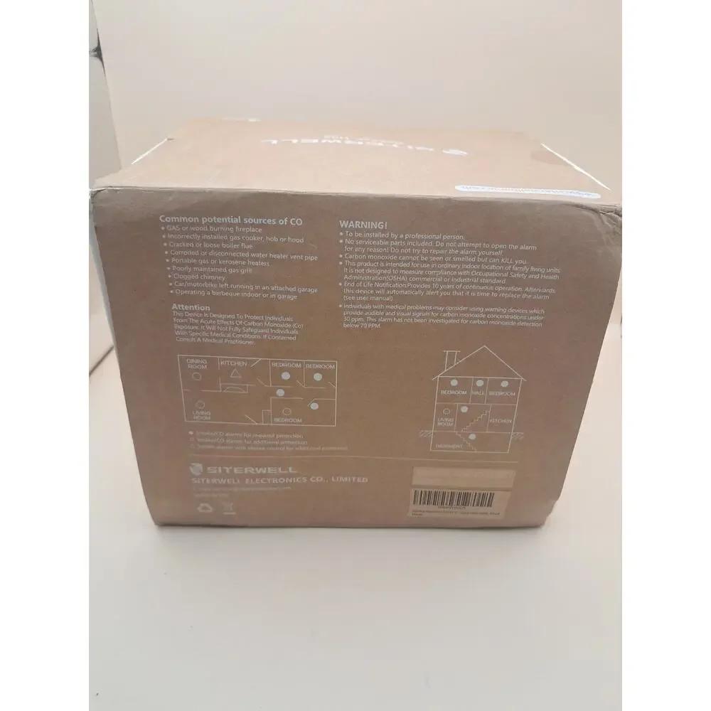 SITERWELL GS886F-H02 combo smoke and carbon monoxide alarm 4 pack new